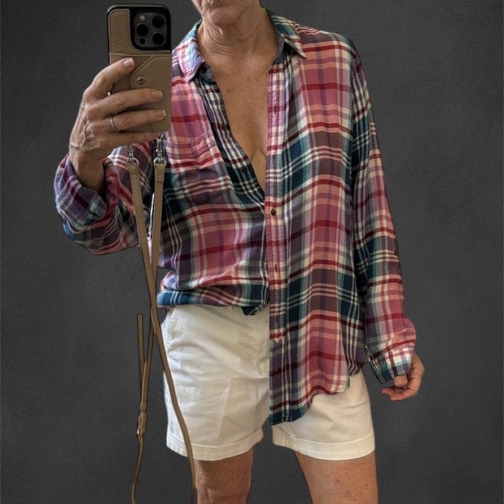 Lucky Brand lightweight flannel shirt. - Picture 2 of 9